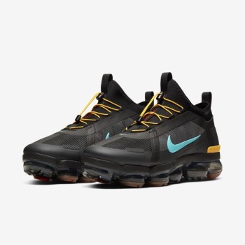 Nike Air VaporMax 2019 Utility - Férfi Utcai Cipő - Fekete/Türkiz